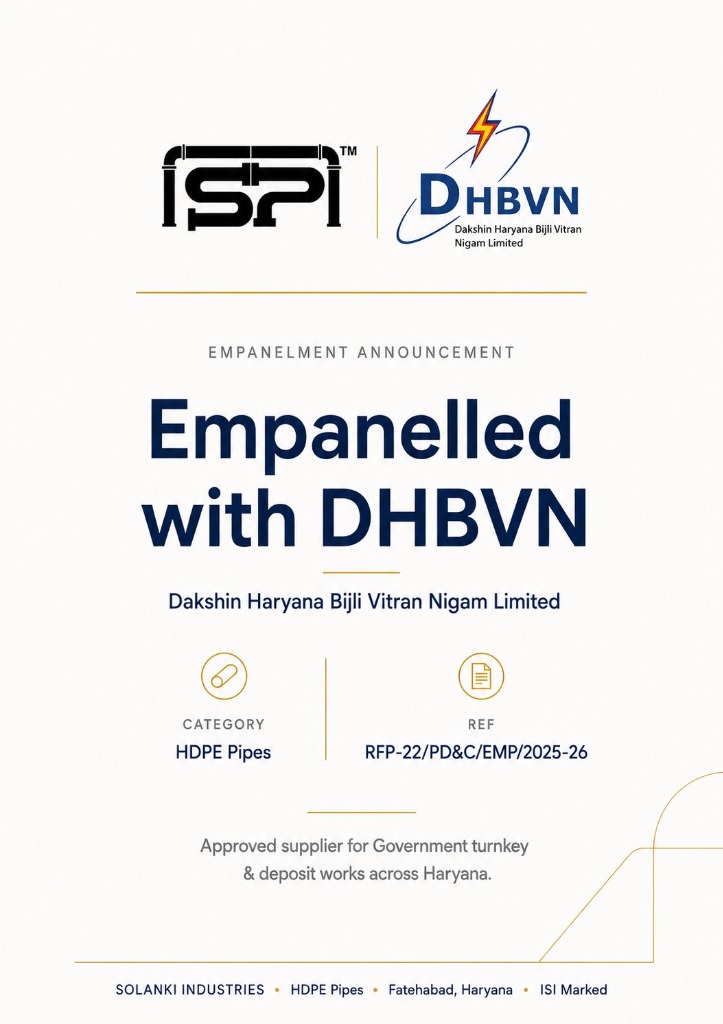 Solanki Industries Empanelled with DHBVN