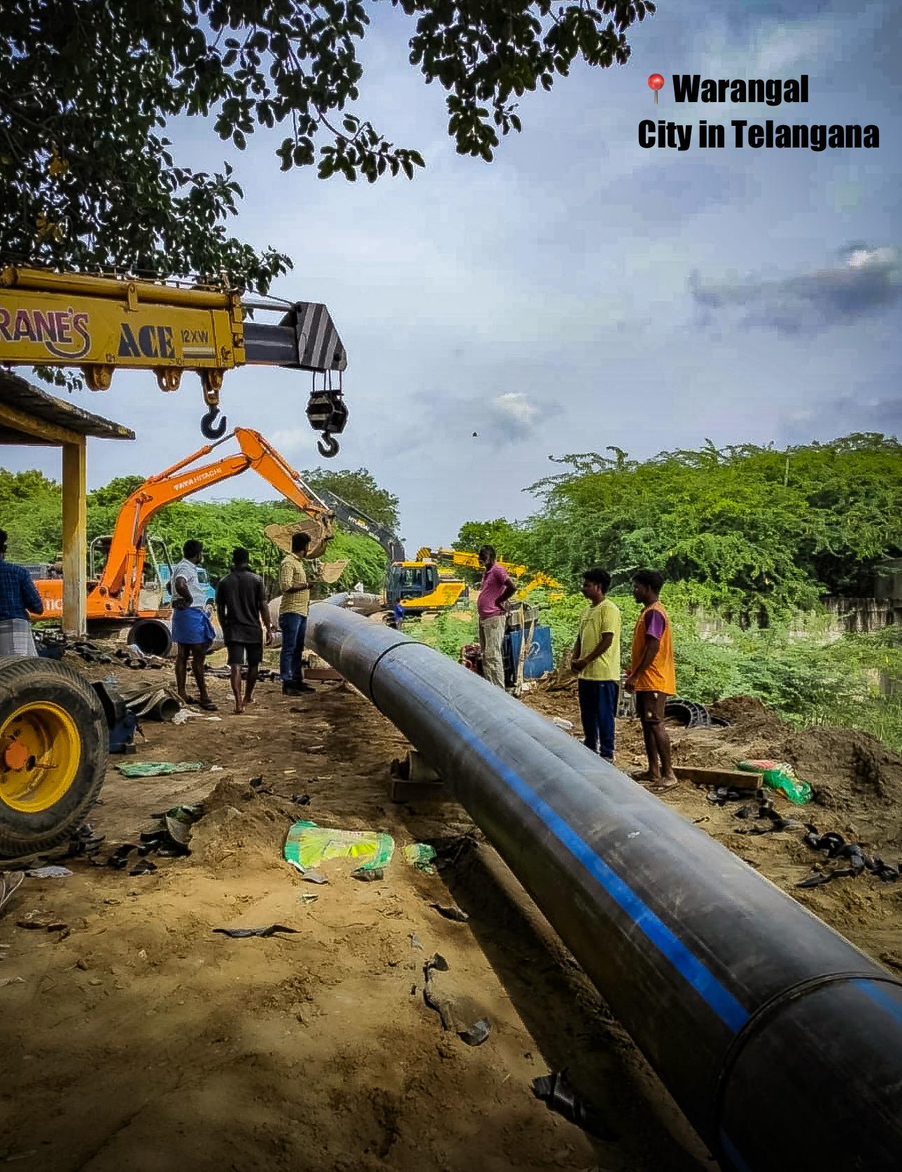 630 mm PE100 PN10 HDPE Pipeline Supply